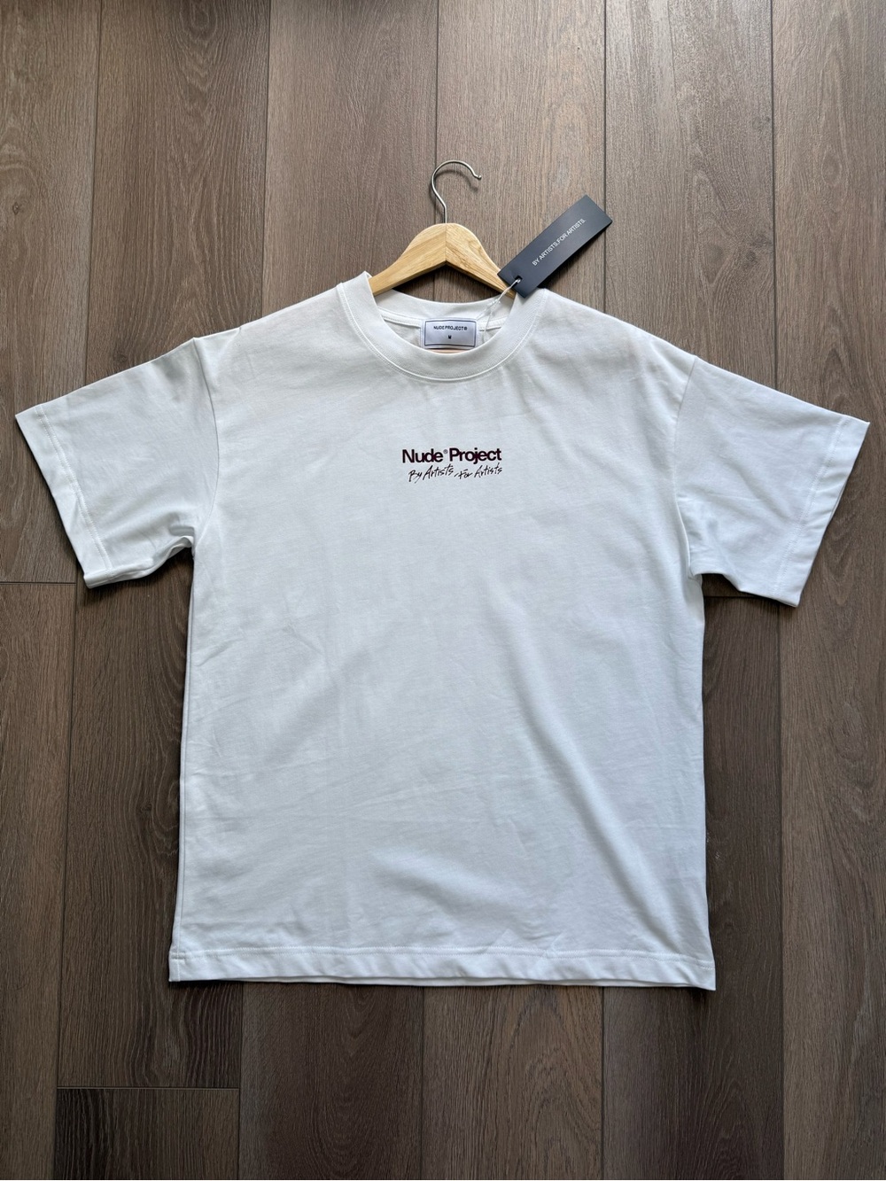 Nude Project White Logo Short Sleeve Tee